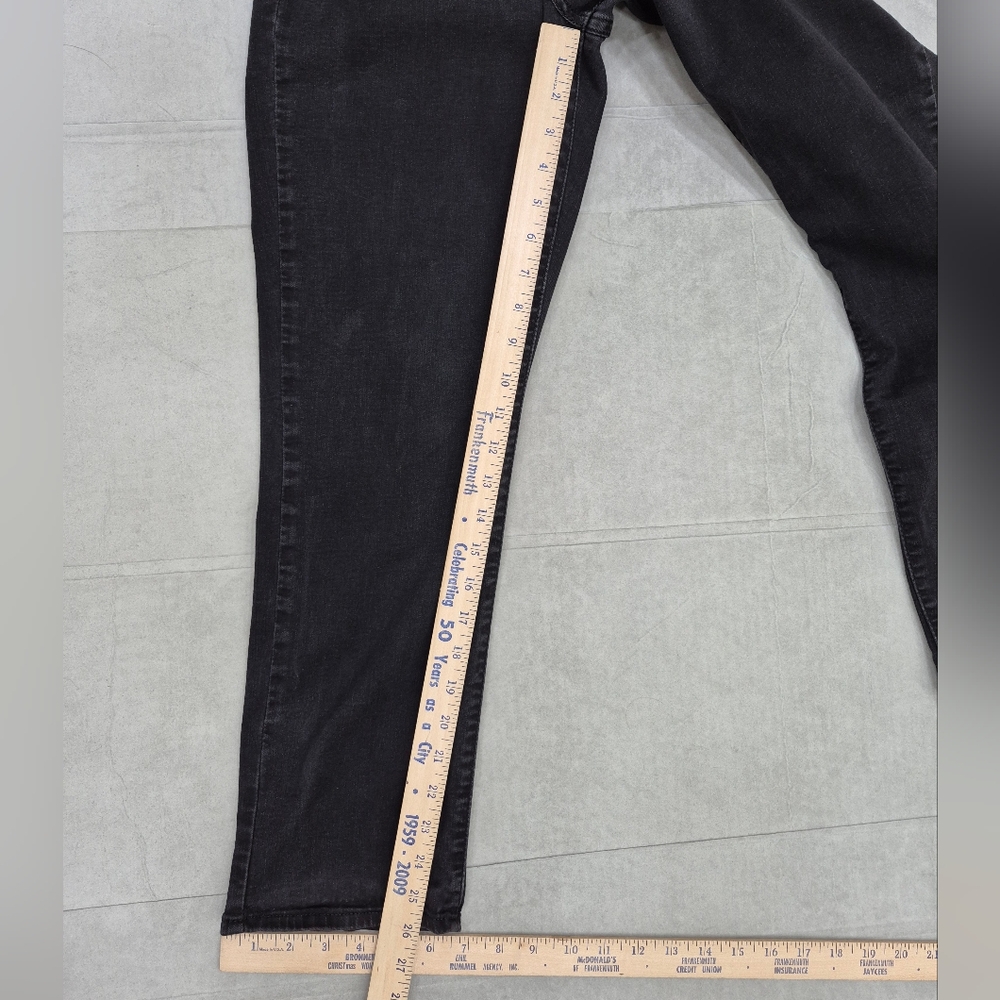 Levi's Classic Straight black jeans women's 14 short mid rise stretch - Picture 6 of 13